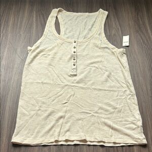 Aerie Super Soft Henley Waffle Knit Cami